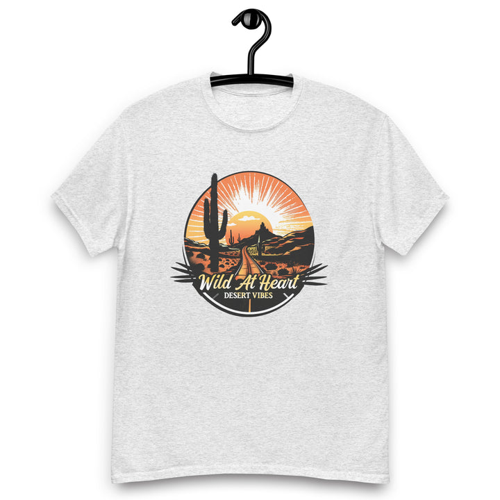 ash-classic tee with-Wild At Heart, Desert Vibes-design for unisex