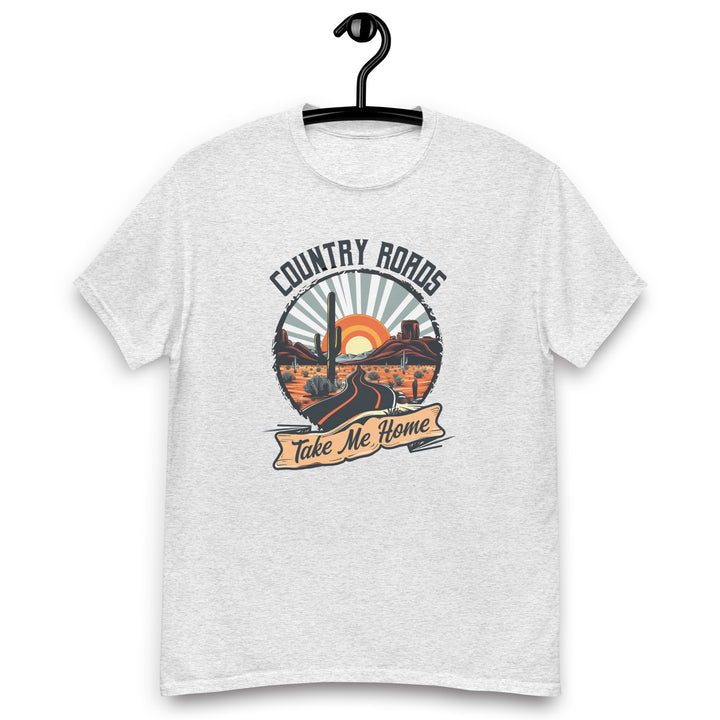 ash-classic tee with-Country Roads Take Me Home-design for unisex