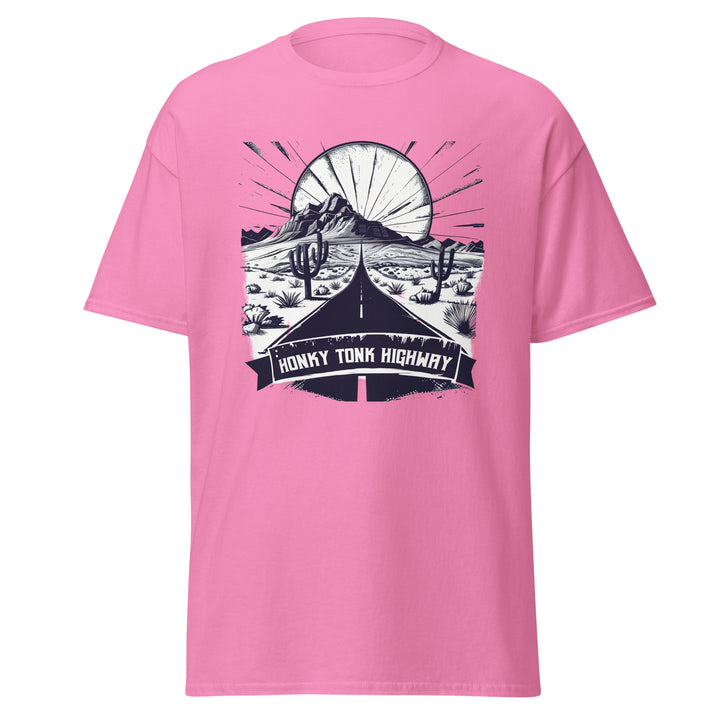 azalea-classic tee with-Honky Tonk Highway-design for unisex