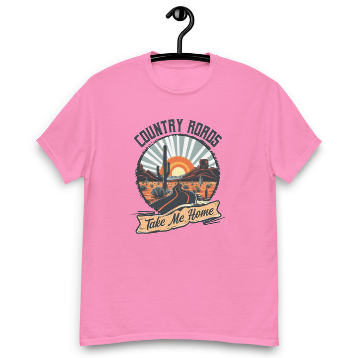 azalea-classic tee with-Country Roads Take Me Home-design for unisex