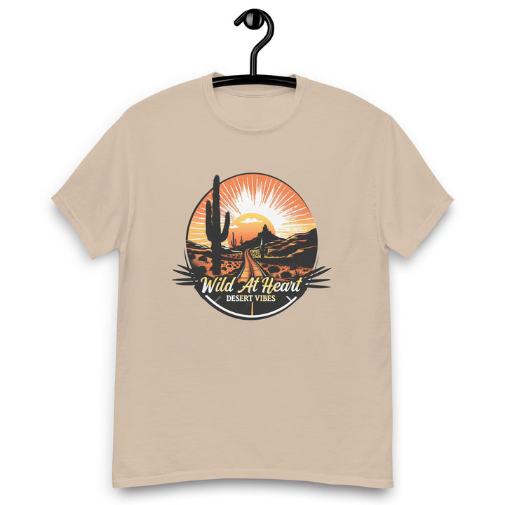 sand-classic tee with-Wild At Heart, Desert Vibes-design for unisex