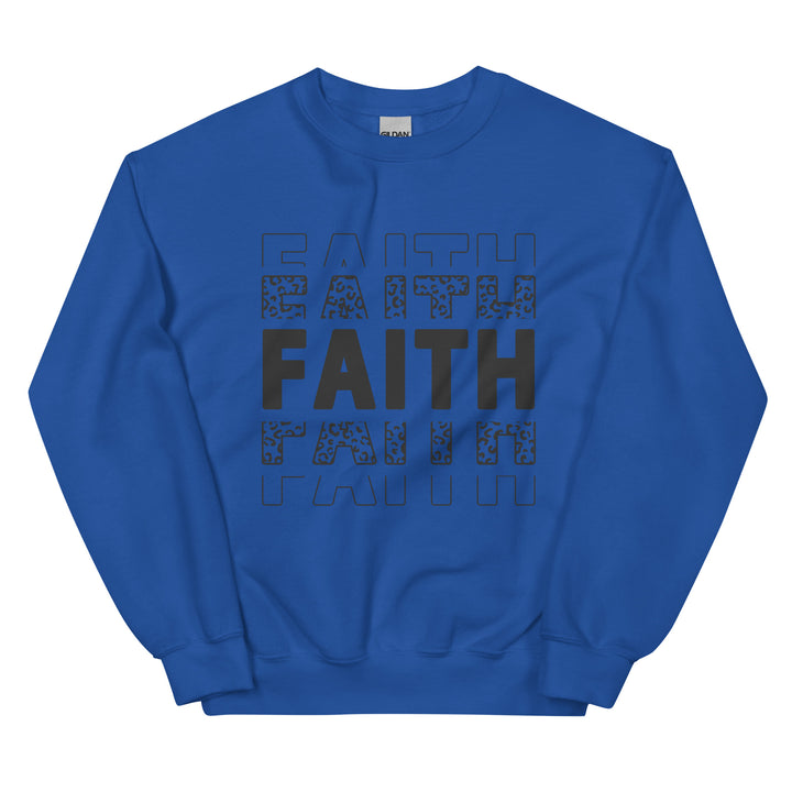 royal-sweatshirt with-Faith-design for unisex