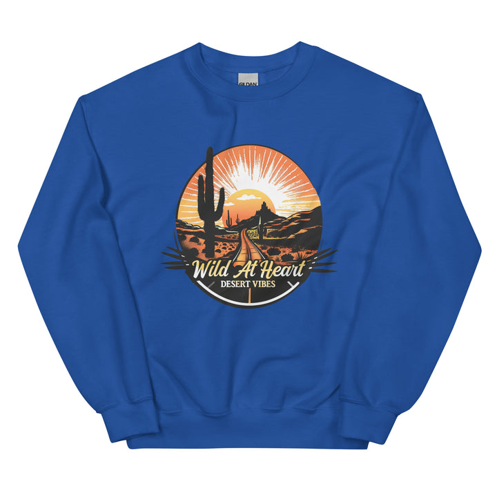 royal-sweatshirt with-Wild At Heart-design for unisex