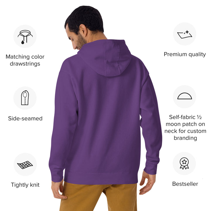 purple-Hoodie with-Wild At Heart, Desert Vibes-design for unisex