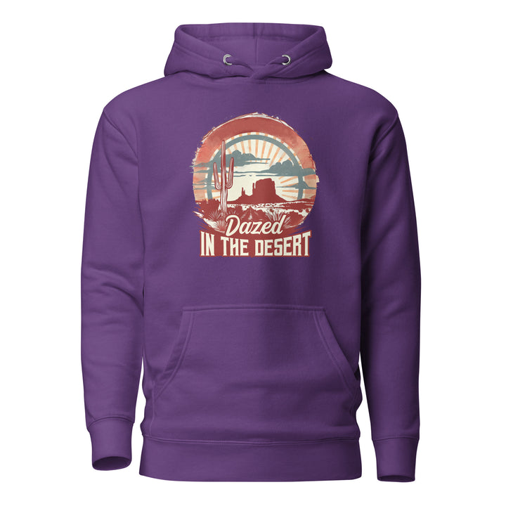 purple-Hoodie with-Dazed-In-The-Desert-design for unisex