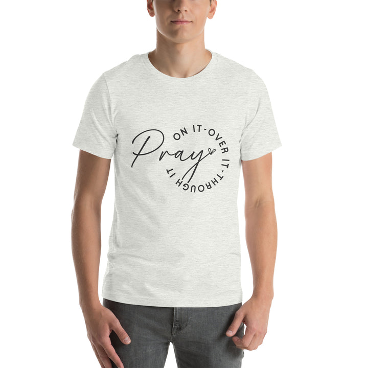 ash-T-Shirt with-pray on it-design for unisex