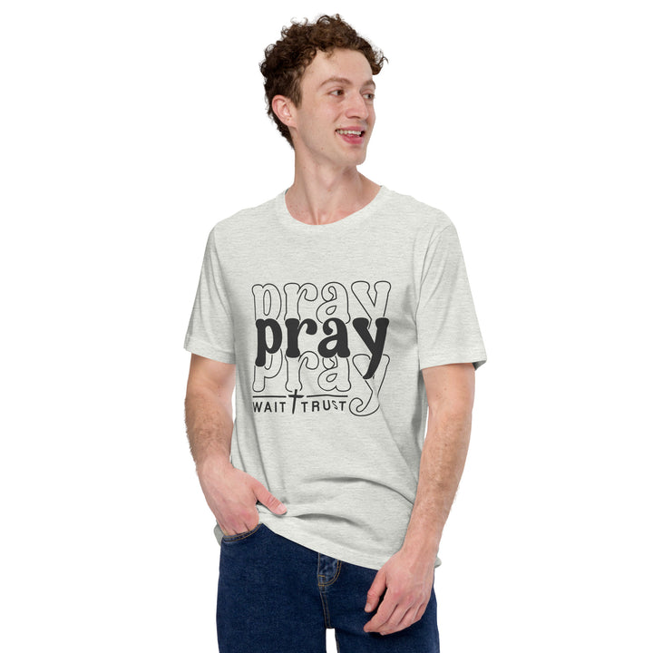 ash-T-Shirt with-Pray with trust-design for unisex