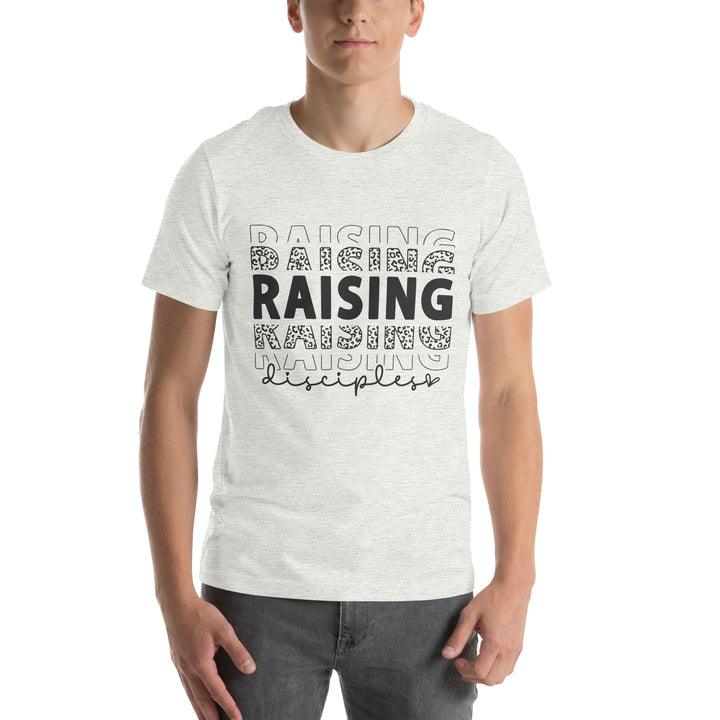 ash-T-Shirt with-raising-design for unisex