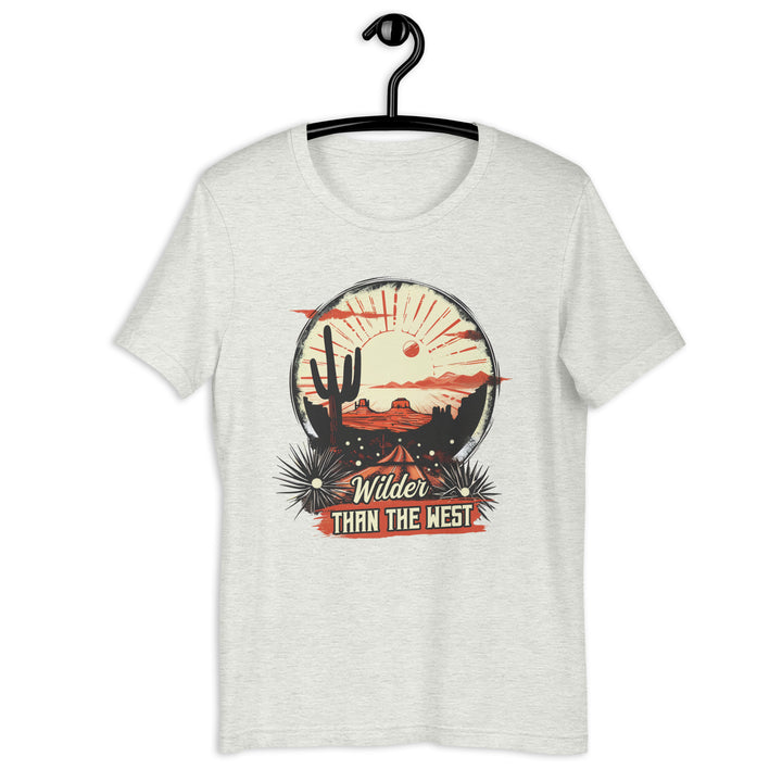 ash-T-Shirt with-Western Desert-design for unisex