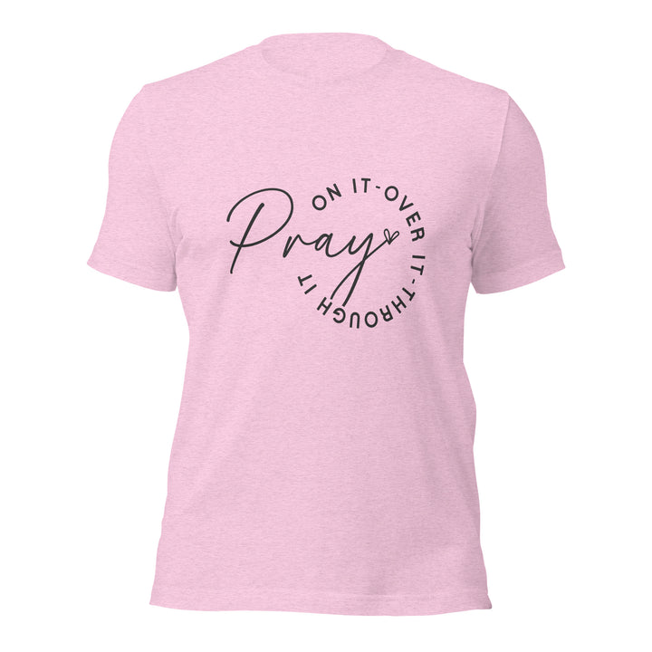 heather-prism-lilacT-Shirt with-pray on it-design for unisex