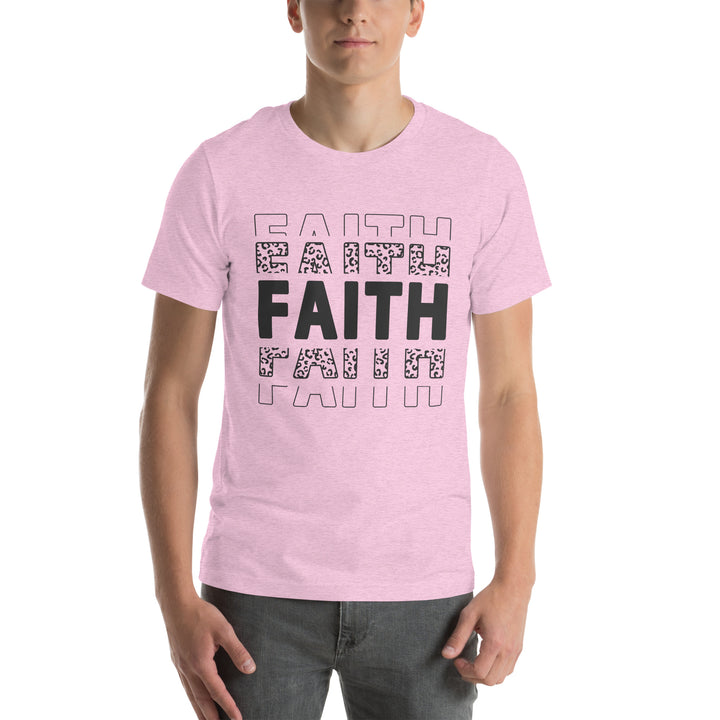 heather-prism-lilac-T-Shirt with-faith-design for unisex