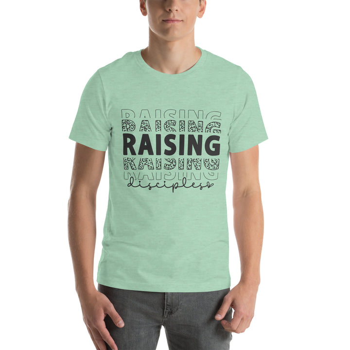 heather-prism-mint-T-Shirt with-raising-design for unisex