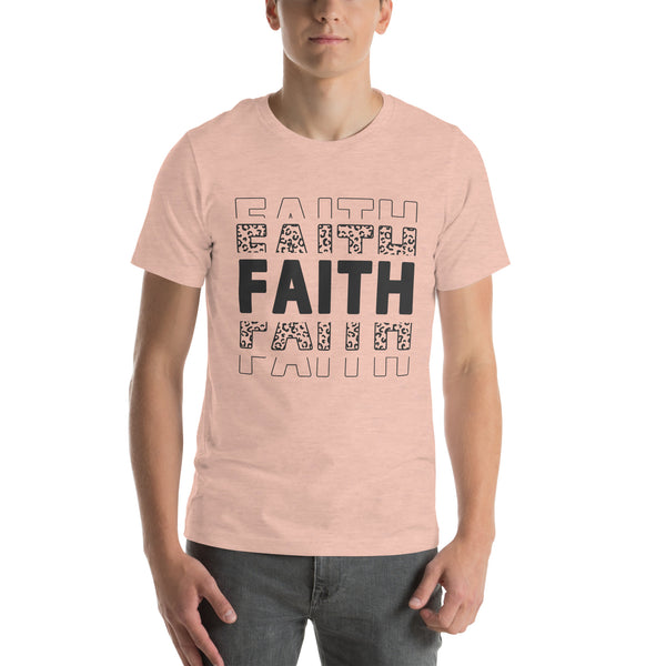 heather-prism-peach-T-Shirt with-faith-design for unisex